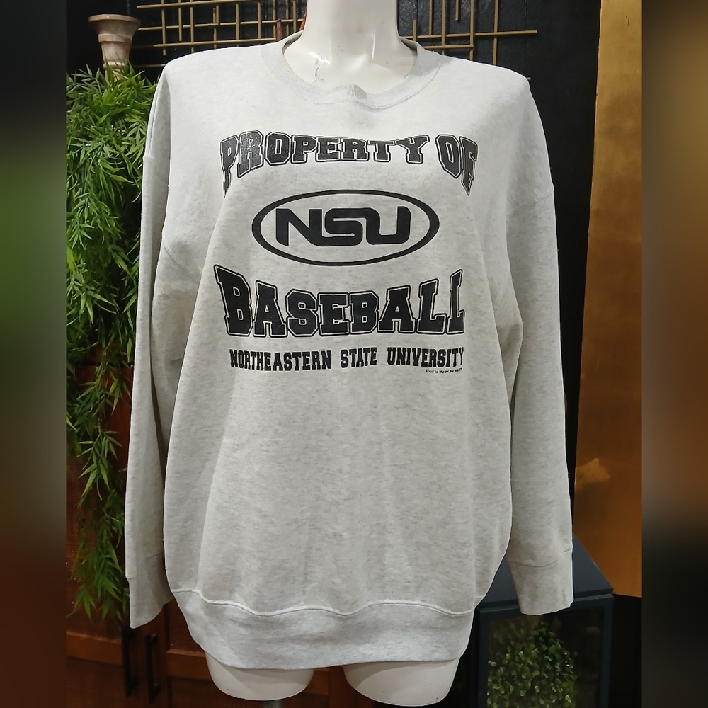 Fruit of the Loom Gray Crewneck Men's Sweater